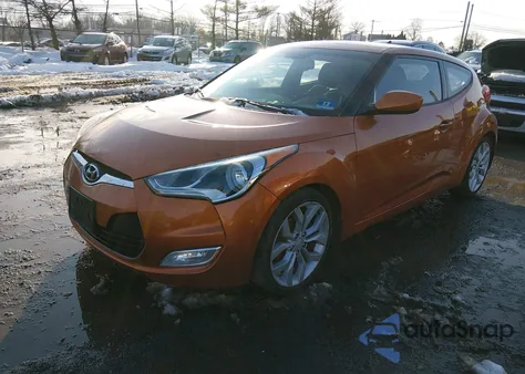 2012 Hyundai Veloster Base W/Black z USA, uszkodzony, nr VIN KMHTC6AD9CU044368